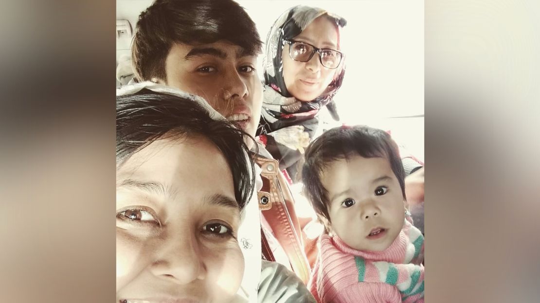 An undated photograph of the Hosseini family.