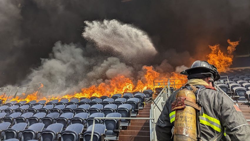 The Denver Fire Department is responding to an active fire at Empower Field which is home to the NFL's Denver Broncos.