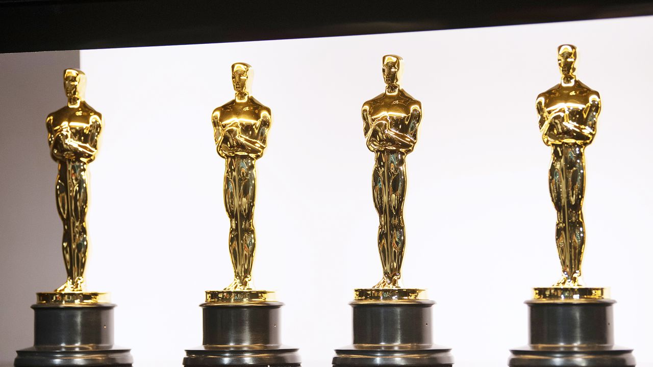 The Oscar statues awarded are solid bronze and plated in 24-karat gold.