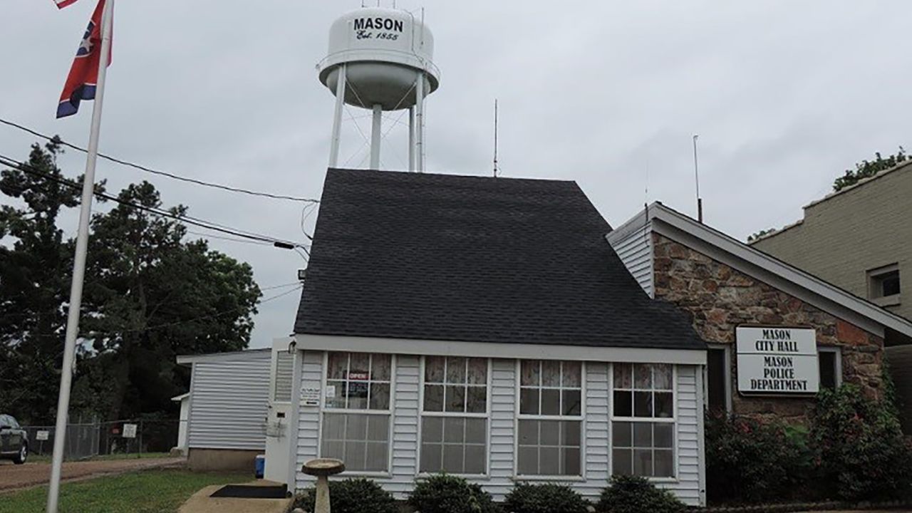 The Mason, Tennessee, city hall is seen in this undated image.