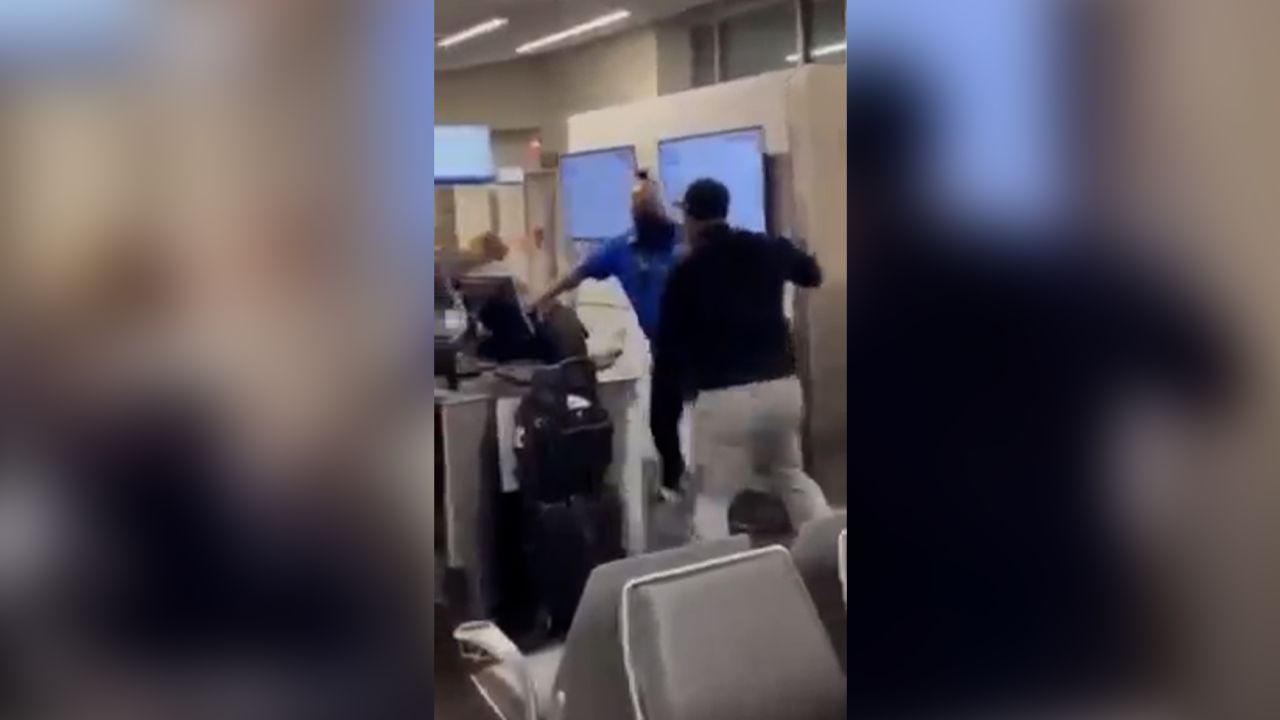 Social media video showed a view inside the terminal of the Atlanta airport during the incident.