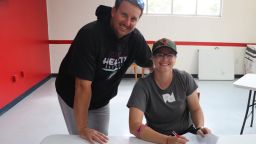 Alexis 'Scrappy' Hopkins became the first women to be drafted by a professional baseball team. She signed with the Kentucky Wild Health Genomes.