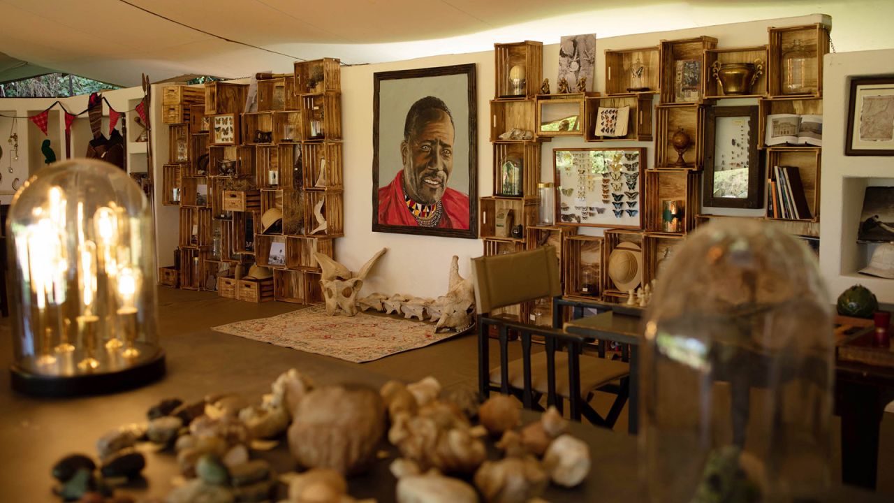 <strong>Rethinking the safari:</strong> Despite the camp's throwback trappings, owner Calvin Cottar says he's uncomfortable with the way colonial nostalgia sells.