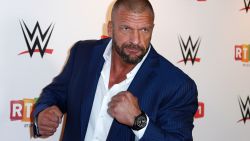 US wrestler Paul Michael Levesque known as Triple H poses before attending a show at the AccorHotels Arena in Paris, as part of the WrestleMania Revenge Tour, the World Wrestling Entertainment (WWE) European tour, on April 22, 2016 in Paris. / AFP / THOMAS SAMSON        (Photo credit should read THOMAS SAMSON/AFP via Getty Images)