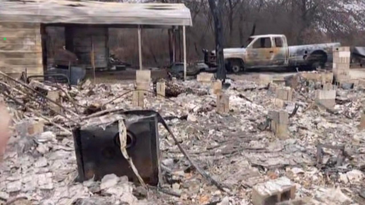 This is all that was left of David Lipson's home after the fire.