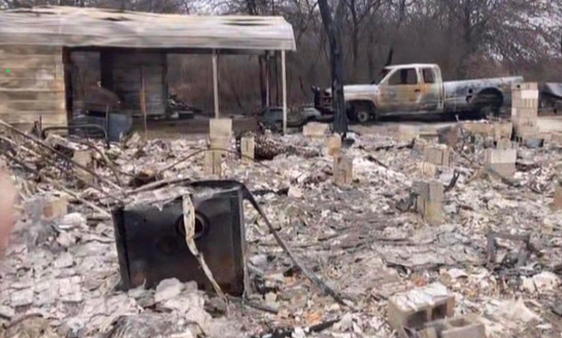 This is all that was left of David Lipson's home after the fire.