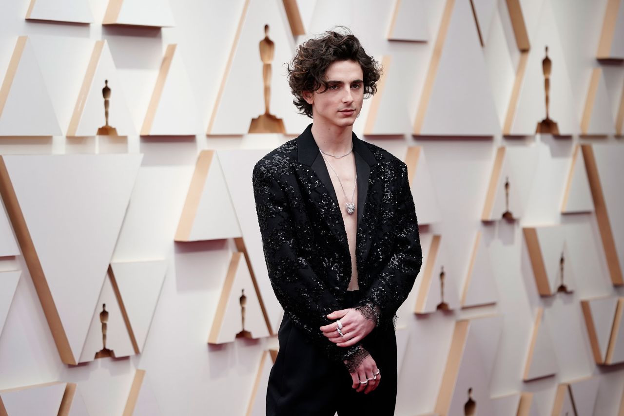 Timothée Chalamet stuns at the Oscars in Louis Vuitton womenswear | CNN