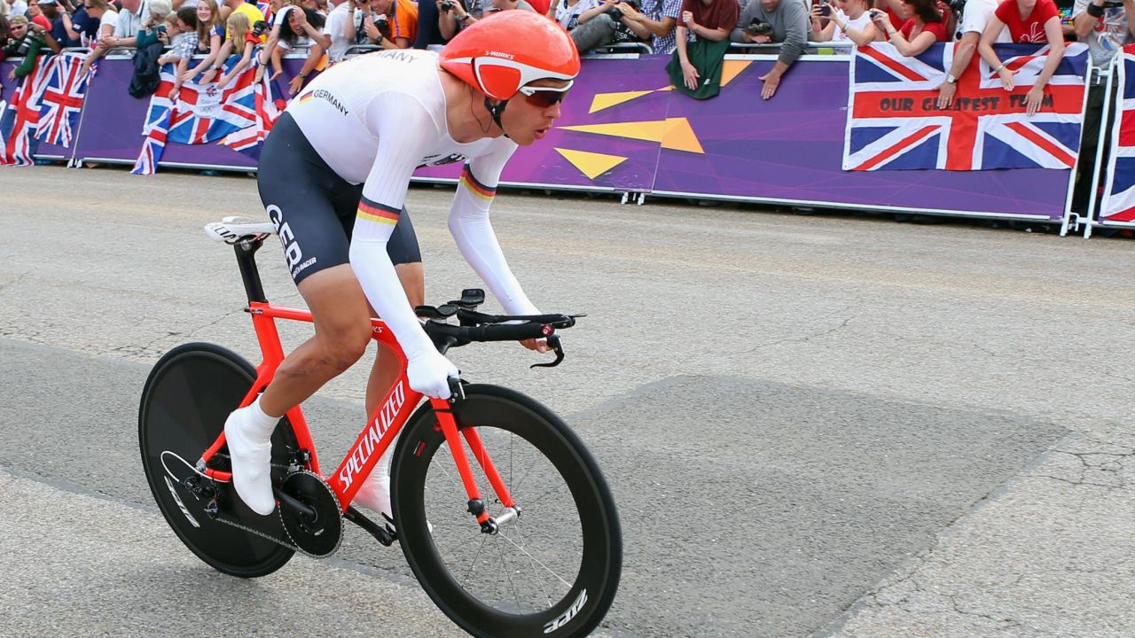 Martin in action during the men's individual time trial race at London 2012. 