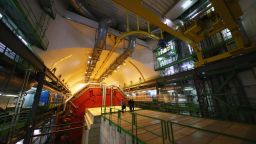  A general view of ALICE (A Large Ion Collider Experiment) cavern and detector during a behind the scenes tour at CERN, the World's Largest Particle Physics Laboratory on April 19, 2017 in Meyrin, Switzerland. 