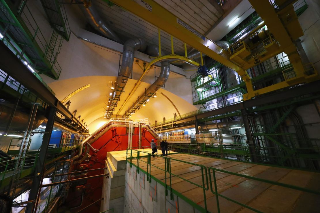 A general view of ALICE (A Large Ion Collider Experiment) cavern and detector at CERN, the world's largest particle physics laboratory in Meyrin, Switzerland. Russian scientists have been suspended from working at CERN. 