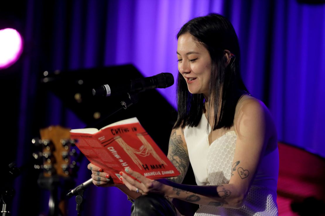 Michelle Zauner, lead singer for the Japanese Breakfast, reads from her book last month in Los Angeles. 