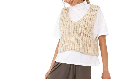 Hoopla sweater vest for free people