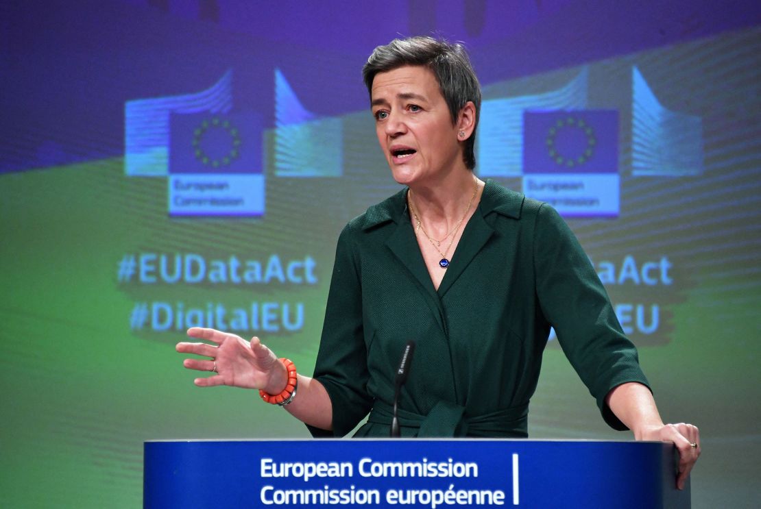 European Commission Executive Vice-President Margrethe Vestager has said the Digital Markets Act could take effect as early as October, although it could take longer for consumers to start to see the effects of the new rules. 