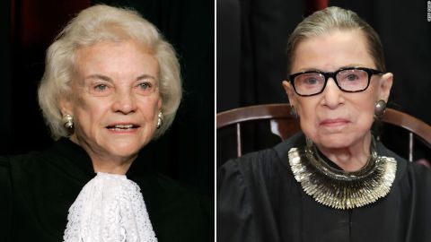 Supreme Court Justices Sandra Day O'Connor and the late Ruth Bader Ginsburg.