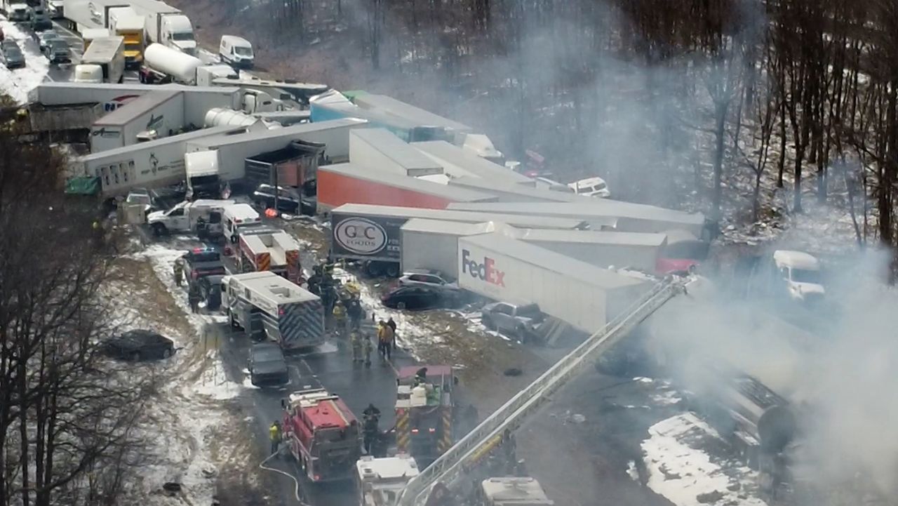 Pennsylvania Car Pileup I-81