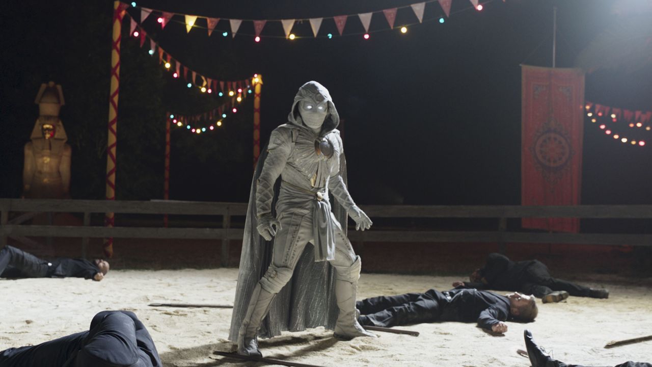 Is that you under that Moon Knight costume, Oscar Isaac?