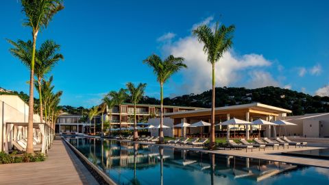 The 100-meter pool at Silversands Grenada is touted as the Caribbean's longest.