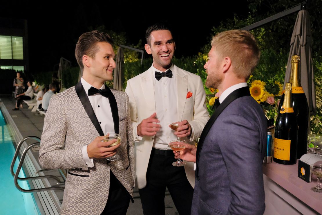 Jordan Verroi, Carl Radke, Kyle Cooke in "Summer House."