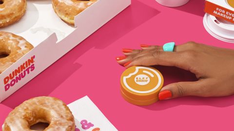 The limited edition collection includes five products inspired by Dunkin Donuts coffee and donuts.
