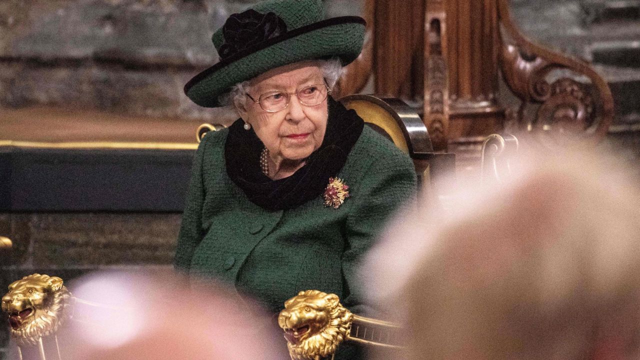 The service was Queen Elizabeth's first appearance in public since falling ill.