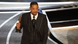 Will Smith accepts the award for Best Actor in a Leading Role for "King Richard" during the show at the 94th Academy Awards at the Dolby Theatre at Ovation Hollywood on Sunday, March 27, 2022.
