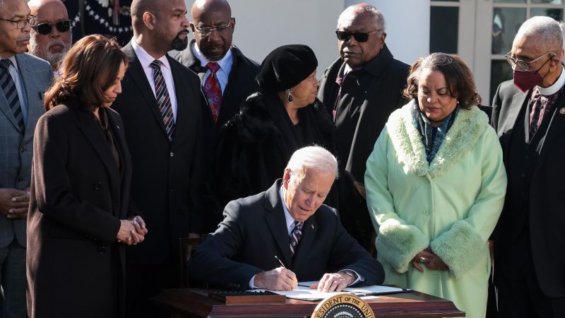 Biden signs bill making lynching a federal hate crime into law – CNN