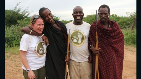 Amy Dickman (pictured left) and Lion Landscapes work alongside tribal communities in Tanzania, Kenya and Zambia to reduce the killing of lions.