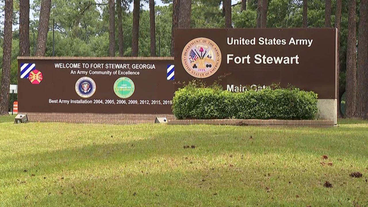 Fort Stewart is about 40 miles southwest of Savannah, Georgia.