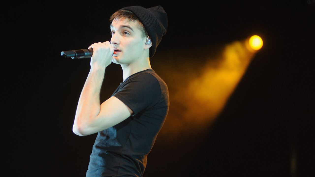 Parker, pictured performing in 2013 with The Wanted, died with his family and bandmates by his side, the band said. 