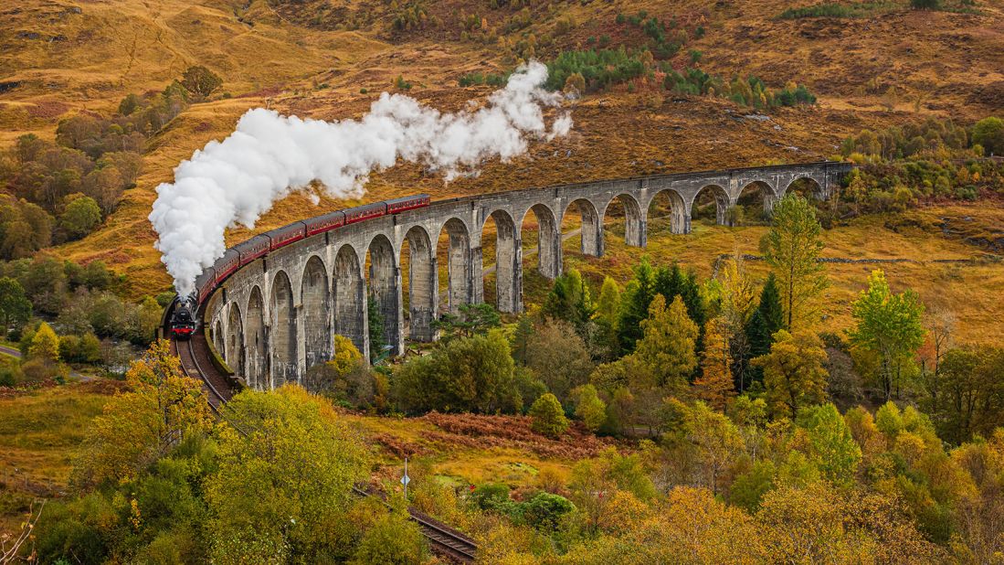 <strong>Chuffing great: </strong>The West Highland Railway subbed for the Hogwarts Express in "Harry Potter."
