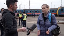 Matt Rivers in Zahony, Hungary where Ukrainian refugees fled their home country