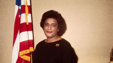 Constance Baker Motley, former Manhattan borough president, was named by President Lyndon Johnson in 1966 to fill a vacancy on the federal district court in New York City.