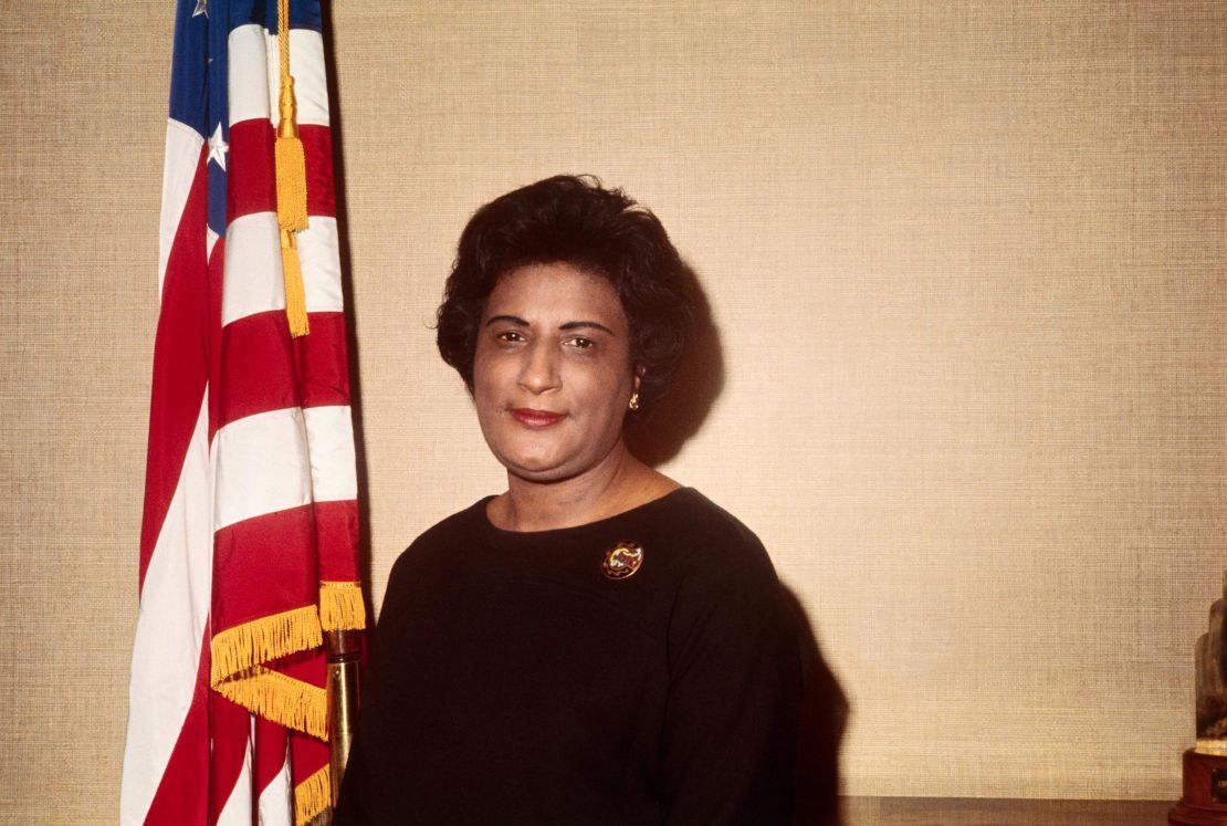 Constance Baker Motley, former Manhattan borough president, was named by President Lyndon Johnson in 1966 to fill a vacancy on the federal district court in New York City.