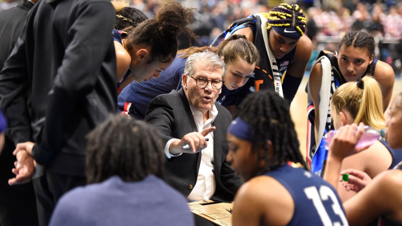 Geno Auriemma is going for his 12th NCAA national championship with the UConn Huskies this year.