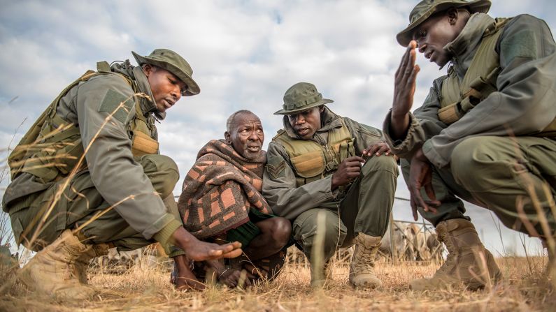 With lion populations categorized as vulnerable, warriors from the Barabaig tribe in Tanzania, and also tribal communities in Kenya, are working with conservation group Lion Landscapes to track the big cats to protect them and mitigate the danger to their human neighbors. Pictured here are three of Lion Landscapes' "Lion Rangers" in Laikipia, Kenya.