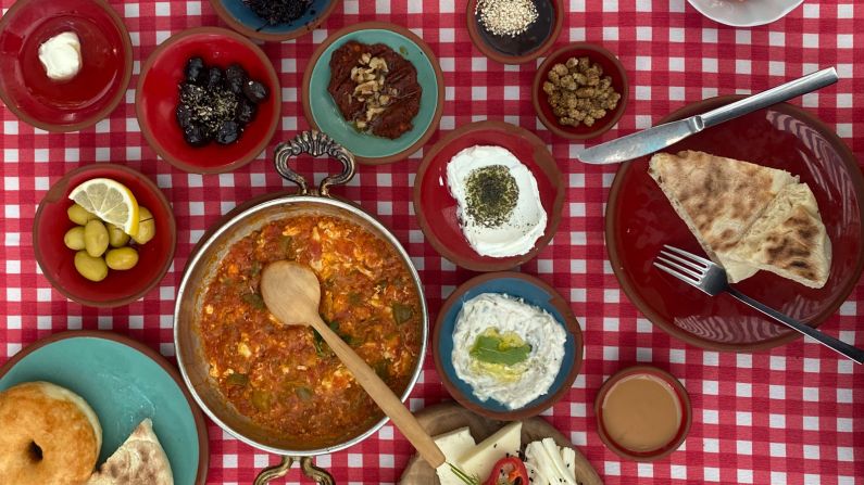 <strong>Wide spread: </strong>Van's epic<em> serpme kahvaltı</em>, or breakfast spreads can contain up to 30 different dishes, often with a heavy emphasis on the prized dairy produce from livestock that graze on the surrounding Anatolian plateaus. 