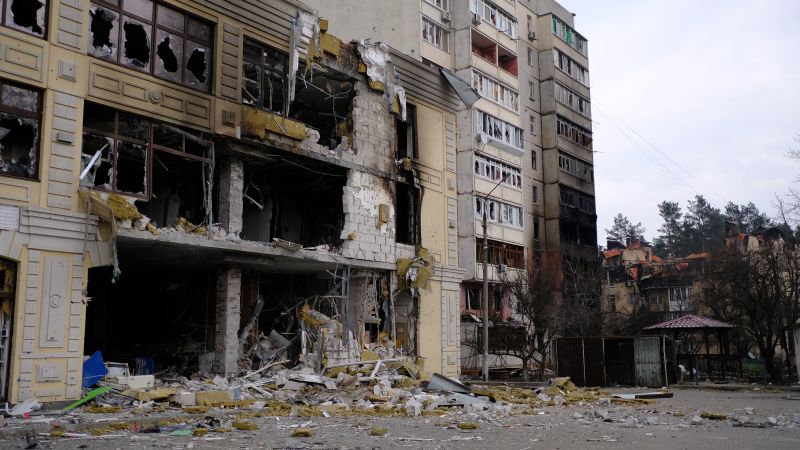 Ukrainians have retaken Irpin from the Russian invaders. But it's a city that now lies in ruins