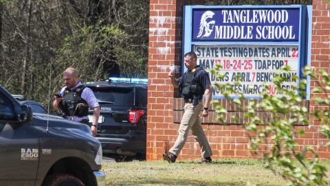 Law enforcement Thursday responded to a fatal shooting at Tanglewood Middle School.
