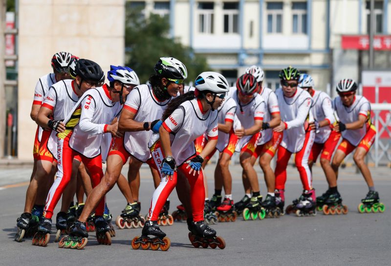 Rollerblade exercise shop