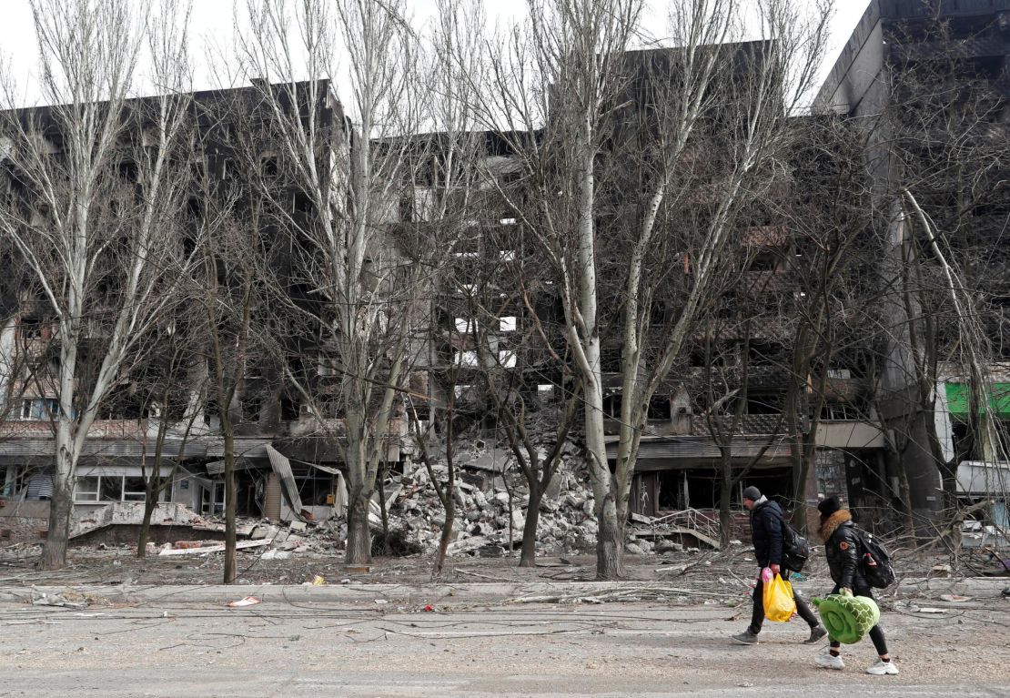 Mariupol has come under sustained attack for weeks.