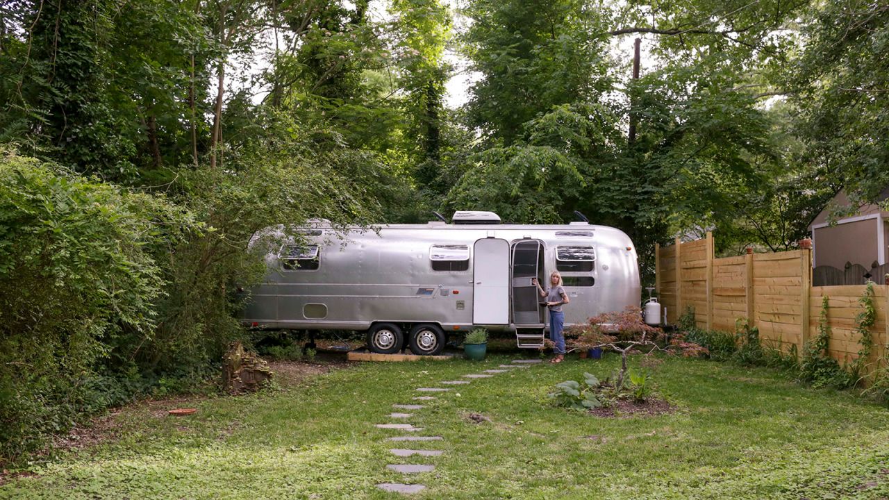 <strong>All theirs: </strong>David and Grace moved from a rental property into their Airstream.