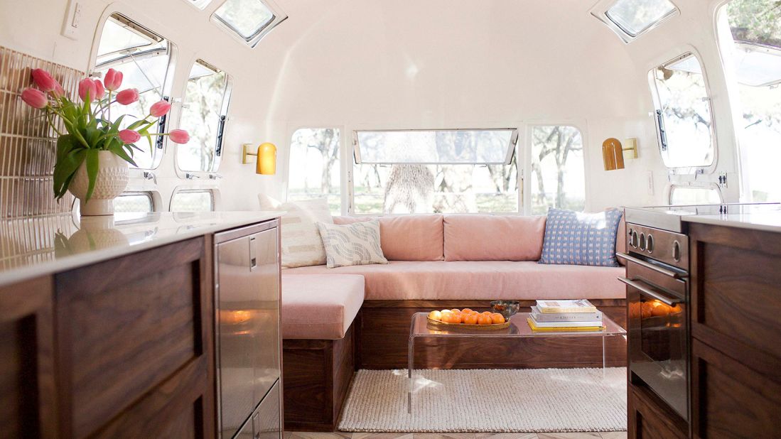 <strong>Calling card: </strong>Kate Oliver and her wife Ellen Prasse have built a business renovating Airstreams.