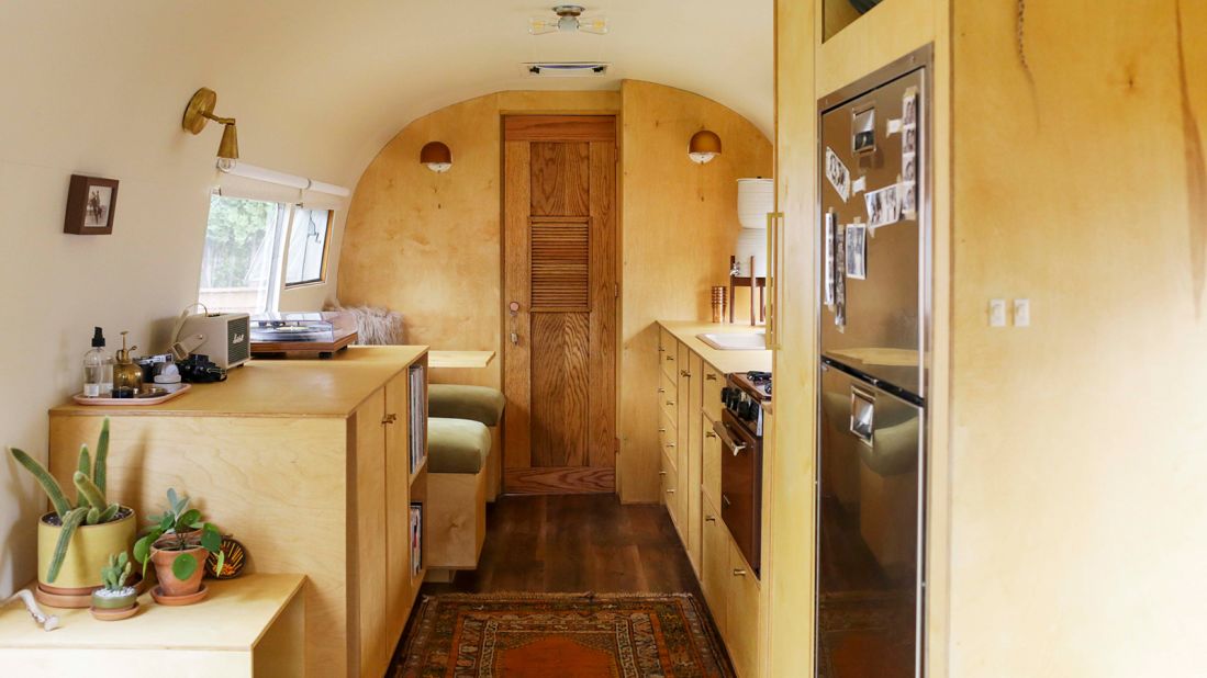 <strong>Labor of love: </strong>Jenny and Chelsea spent three years renovating their Airstream. 