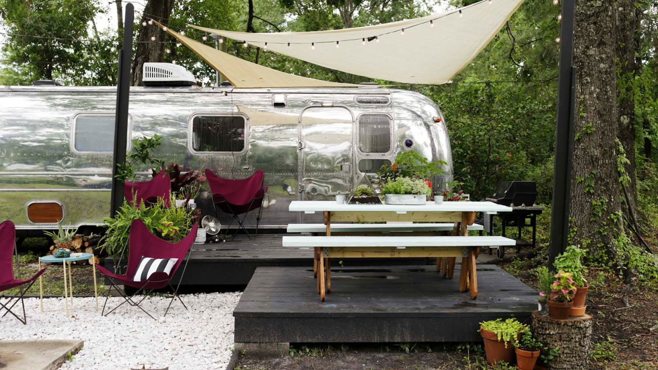 Some people live permanently on the road, others park up in their gardens.