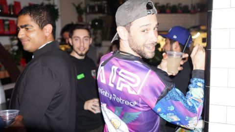 Bobby Kunta attended the party to help promote Nonfungible Events, a "Party-to-Earn" crypto company with an Axie Infinity tournament in Las Vegas in May.