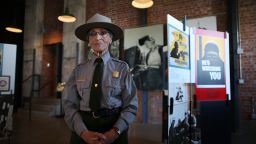 National Park Service ranger Betty Reid Soskin poses for a portrait at the Rosie the Riveter/World War II Home Front National Historical Park on October 24, 2013.