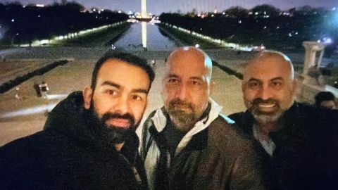From left to right, Safi Rauf, Zabih Rauf and Anees Khalil, brothers who started the Human First Coalition. Safi and Anees were freed on Friday.