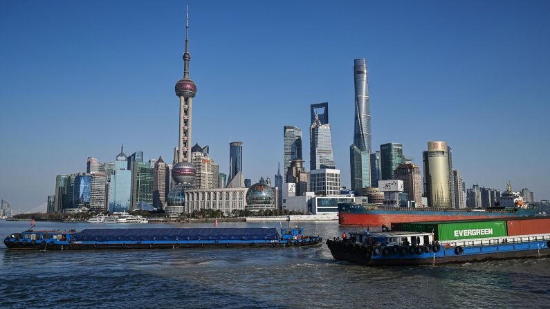 According to the report, climate change could displace millions of people from the coastal Chinese megacity of Shanghai (pictured). Home to more than 28 million people, many of whom live in high-rise buildings, Shanghai has a 28% "sponginess" score. It is part of China's <a href="index.php?page=&url=https%3A%2F%2Fblogs.worldbank.org%2Feastasiapacific%2Fnature-based-solutions-china-financing-sponge-cities-integrated-urban-flood" target="_blank" target="_blank">sponge city initiative</a>, launched in 2014, which aims to make 80% of the country's urban areas "spongier" with green infrastructure by 2030.