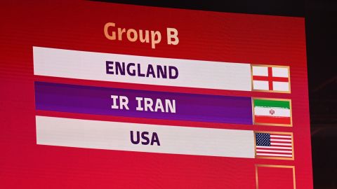 The USA was placed in Group B with Iran in Friday's 2022 World Cup draw.
