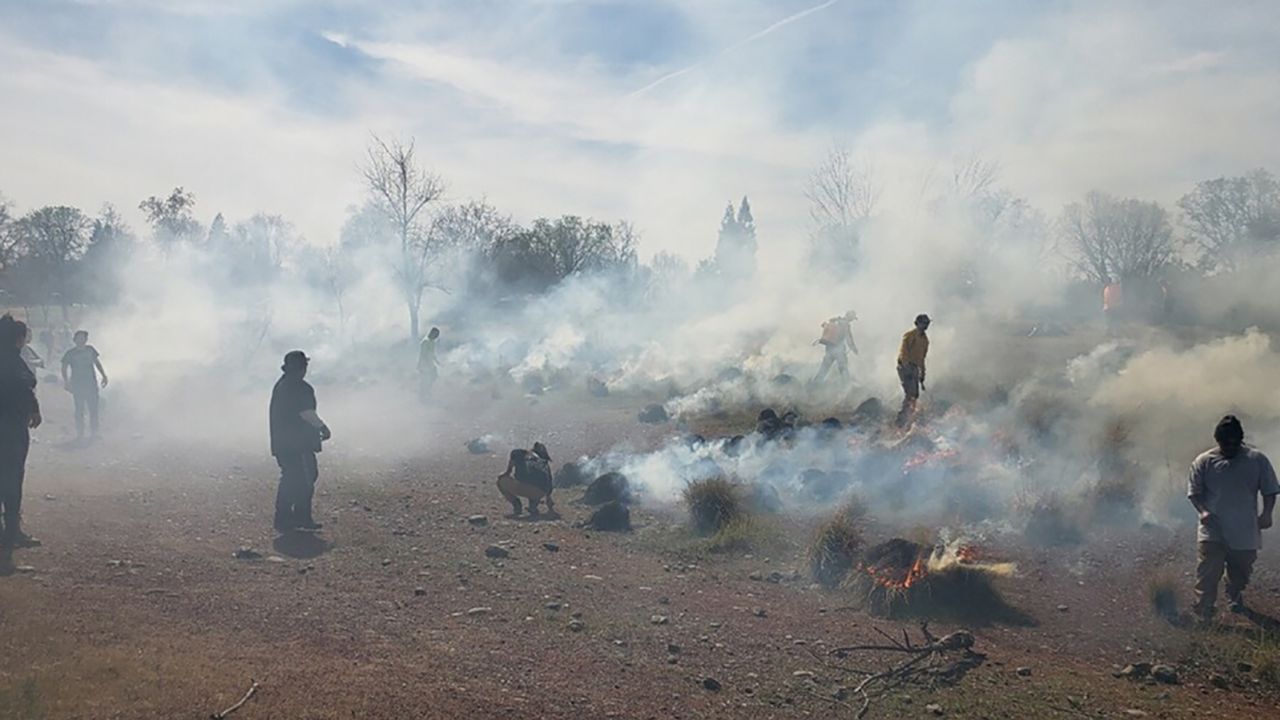 Native American fire practitioners hold a training session in Chico, California, to teach community members how to conduct cultural burnings.